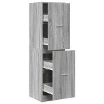 Vidaxl armoire apothicaire sonoma gris 40x41x144, 5cm bois d'ing�nierie