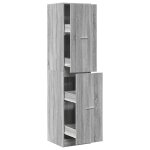 Vidaxl armoire apothicaire sonoma gris 40x41x174, 5cm bois d'ing�nierie