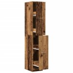 Vidaxl armoire d'apothicaire vieux bois 30x41x174, 5 cm bois ingnierie
