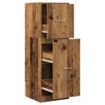 Vidaxl armoire d'apothicaire vieux bois 40x41x118 cm bois d'ing�nierie