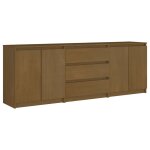 Vidaxl armoire d'appoint marron miel 180x36x65 cm bois de pin massif