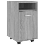 Vidaxl armoire appoint  roues sonoma gris 33x38x60 cm