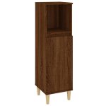 Vidaxl armoire de bain chêne marron 30x30x100 cm bois d'ingénierie Vidaxl armoire de bain chêne marron 30x30x100 cm bois d'ingénierie