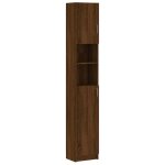 Vidaxl armoire de bain chêne marron 32x25, 5x190 cm bois d'ingénierie Vidaxl armoire de bain chêne marron 32x25, 5x190 cm bois d'ingénierie