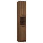 Vidaxl armoire de bain chêne marron 32x34x188, 5 cm bois d'ingénierie Vidaxl armoire de bain chêne marron 32x34x188, 5 cm bois d'ingénierie