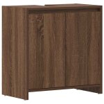 Vidaxl armoire de bain ch�ne marron 60x33x61 cm bois d'ing�nierie