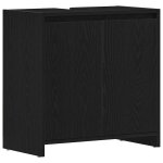 Vidaxl armoire de bain ch�ne noir 60x33x60 cm bois d'ing�nierie
