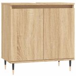 Vidaxl armoire de bain ch�ne sonoma 58x33x60 cm bois d'ing�nierie