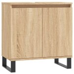 Vidaxl armoire de bain ch�ne sonoma 58x33x60 cm bois d'ing�nierie