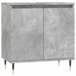 Vidaxl armoire de bain gris b�ton 58x33x60 cm bois d'ing�nierie