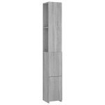 Vidaxl armoire de bain sonoma gris 25x26, 5x170 cm bois d'ing�nierie