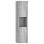Vidaxl armoire de bain sonoma gris 30x30x130 cm bois d'ing�nierie