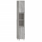 Vidaxl armoire de bain sonoma gris 30x30x190 cm bois d'ing�nierie
