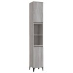 Vidaxl armoire de bain sonoma gris 30x30x190 cm bois d'ingnierie