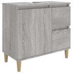 Vidaxl armoire de bain sonoma gris 65x33x60 cm bois d'ing�nierie