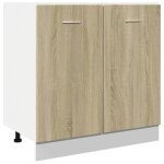 Vidaxl meuble bas lyon chêne sonoma 80 x 46 x 81, 5 cm bois d'ingénierie Vidaxl meuble bas lyon chêne sonoma 80 x 46 x 81, 5 cm bois d'ingénierie