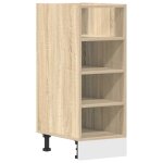 Vidaxl meuble bas  riga  chne sonoma 30x44, 5x81, 5cm bois d'ingnierie