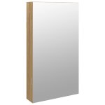 Vidaxl armoire � bijoux avec miroir et �clairage led mural