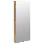 Vidaxl armoire  bijoux avec miroir et clairage led mural