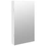 Vidaxl armoire � bijoux avec miroir et �clairage led mural blanc