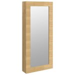 Vidaxl armoire � bijoux avec miroir murale 30 x 8, 5 x 67 cm
