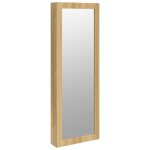 Vidaxl armoire  bijoux avec miroir murale 37, 5x10x106 cm