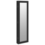Vidaxl armoire  bijoux avec miroir murale noir 30x8, 5x106 cm