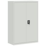 Vidaxl armoire de bureau 90x40x140 cm acier gris