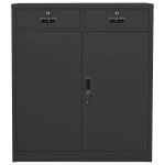 Vidaxl armoire de bureau anthracite 90x40x102 cm acier