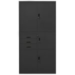 Vidaxl armoire de bureau anthracite 90x40x180 cm acier