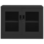 Vidaxl armoire de bureau anthracite 90x40x70 cm acier