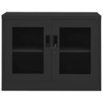 Vidaxl armoire de bureau anthracite 90x40x70 cm acier