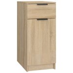 Vidaxl armoire de bureau ch�ne sonoma 33, 5x50x75 cm bois d'ing�nierie