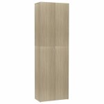 Vidaxl armoire de bureau chne sonoma 60x32x190 cm bois d'ingnierie