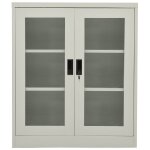 Vidaxl armoire de bureau gris clair 90x40x105 cm acier Vidaxl armoire de bureau gris clair 90x40x105 cm acier