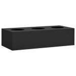 Vidaxl armoire de bureau et jardini�re anthracite 90x40x128 cm acier