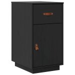 Vidaxl armoire de bureau noir 40x50x75 cm bois massif de pin Vidaxl armoire de bureau noir 40x50x75 cm bois massif de pin