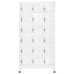 Vidaxl armoire  casier avec 18 compartiments mtal 90x40x180 cm