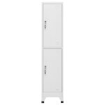 Vidaxl armoire � casier avec 2 compartiments 38x45x180 cm
