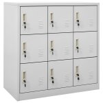 Vidaxl armoires à casiers 2 pcs gris clair 90x45x92, 5 cm acier Vidaxl armoires à casiers 2 pcs gris clair 90x45x92, 5 cm acier
