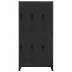 Vidaxl armoire � casiers anthracite 90x45x180 cm acier