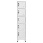 Vidaxl armoire � casiers gris clair 38x40x180 cm acier