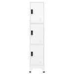 Vidaxl armoire � casiers blanc 38x45x180 cm acier