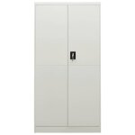 Vidaxl armoire � casiers gris clair 90x40x180 cm acier