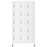 Vidaxl armoire  casiers gris clair 90x40x180 cm acier