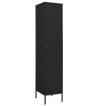 Vidaxl armoire � casiers noir 35x46x180 cm acier