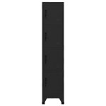 Vidaxl armoire � casiers noir 38x45x180 cm acier