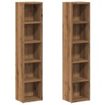 Vidaxl armoires  cd 2 pcs chne artisanal 21x16x93, 5 cm