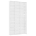 Vidaxl armoire � cd blanc 102x16x177, 5 cm bois d'ing�nierie