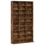 Vidaxl armoire � cd ch�ne fum� 102x23x177, 5 cm bois d'ing�nierie